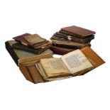 A collection of various manuscripts and binding, including several unbound manuscripts, bound