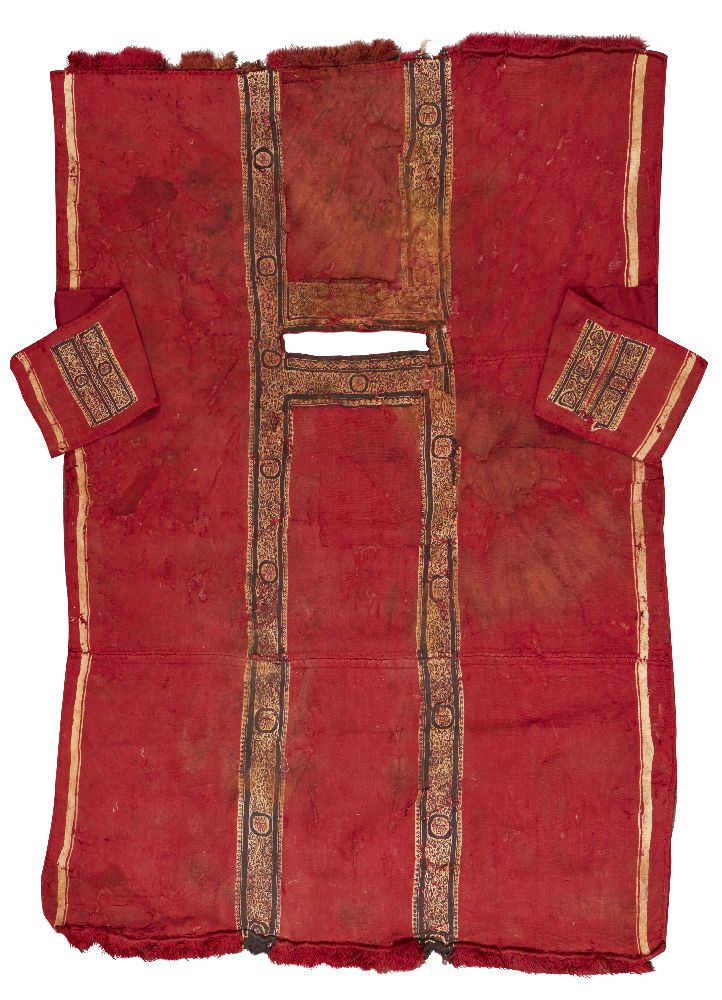 A composite Coptic linen and wool fragmentary tunic, circa 5th-7th century A.D., comprising two