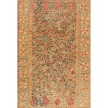 A large susani, probably Bukhara, Uzbekistan, 19th Century, embroidered in polychrome silk on a