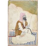A Sikh portrait of a bowman, North India, late 19th century, opaque pigments on paper, shown