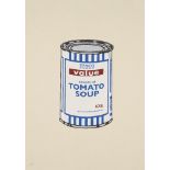 Banksy, British b.1974- Soup Can- Original Colourway, 2005; screenprint in colours on wove, numbered