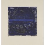 Sir Terry Frost RA, British 1915-2003- Madron Blue III [Kemp 163], 1997; etching with aquatint in