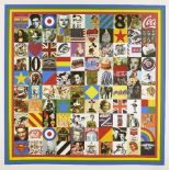 Sir Peter Blake CBE RDI RA, British b.1932- 100 sources of Pop Art, 2014; screenprint with glitter