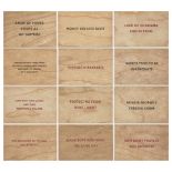 Jenny Holzer, American b.1950- Truisms (set of twelve), 2018; twelve screenprints on wooden
