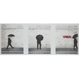 Nick Walker, British b.1969- Vandal Triptych, 2006; screenprint in colours on wove, signed with