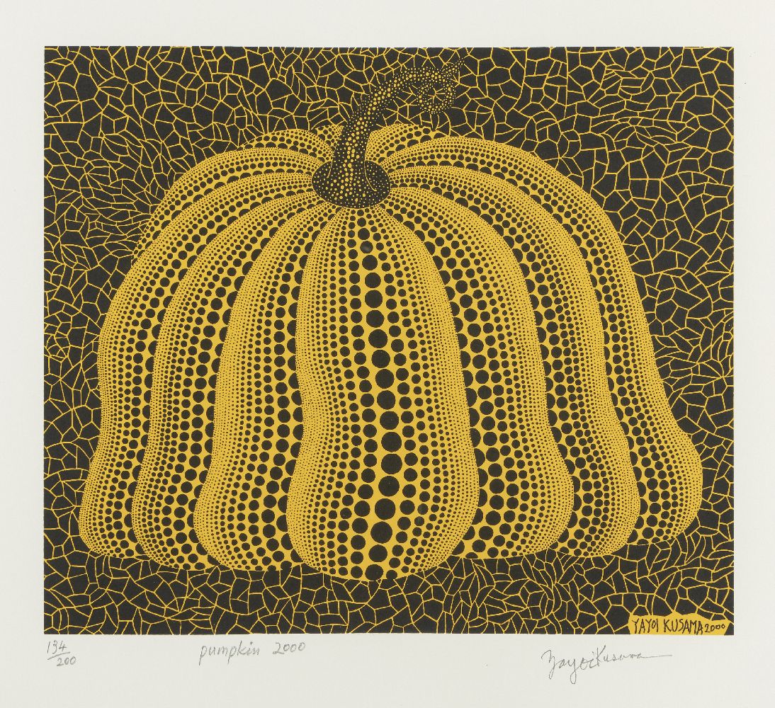 Yayoi Kusama, Japanese b.1929- Pumpkin 2000 (Yellow) [Kusama 298], 2000; screenprint in colours on