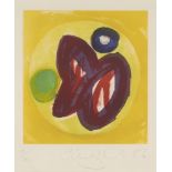 John Hoyland RA, British 1934-2011- Encircling Stone, 1986; etching with aquatint in colours on