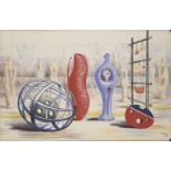 Henry Moore OM CH FBA, British 1898-1986- Sculptural Objects, 1949; lithograph in colours on wove,