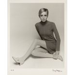 Barry Lategan, British b.1935- Twiggy Sitting Cross Legged, 1966; silver gelatin print, printed