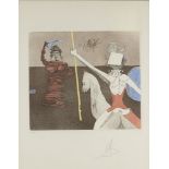 Salvador Dalí, Spanish 1904-1989- Off to battle [Field 80-1L], 1980; etching with aquatint in