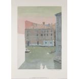 Patrick Procktor RA, British 1936-2003- Early Morning Venice, 1975, 1990; offset lithograph in