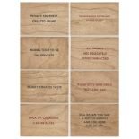 Jenny Holzer, American b.1950- Truisms (set of eight), 2018; eight screenprints on wooden postcards,