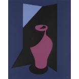 Patrick Caulfield, British 1936-2005- Magenta Vase; screenprint in colours on wove, signed and