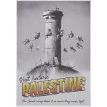 Banksy, British b.1974- Visit Historic Palestine Poster, 2018; lithographic poster in colours