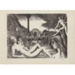 Paul Delvaux, Belgian 1897-1994- Locomobile [Jacob 42], 1970; lithograph on Arches wove, signed