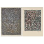 Mark Tobey, American 1890-1976- Summer Joy and Untitled (Abstract), 1972; two lithographs in colours