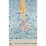 David Hockney OM CH RA, British b.1937- Olympische Spiele München, 1972; lithographic poster in