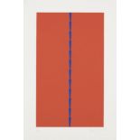 Tess Jaray RA, British b.1937- Stacks, Blue, 2015; digital print in colours on wove, signed, dated