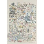 Sir Eduardo Paolozzi CBE RA, Scottish 1924-2005- Unikat, Where Reality Lies, 1981 lithograph with