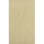 After Amedeo Modigliani, Italian 1884-1920- Portrait of Roger Dutilleul, 1959; lithograph in