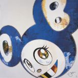 Takashi Murakami, Japanese b.1962- And Then X 6 (blue: The Polke Method), 2012; offset lithographs