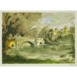 John Piper CH, British 1903-1992- Blenheim Bridge [Levinson 416], 1988; screenprint in colours on