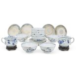 A collection of Chinese export porcelain from the Nanking Cargo, 18th century, with two soup