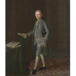 Circle of Johan Joseph Zoffany RA, British 1733-1810- Portrait of a gentleman standing full length