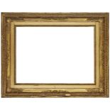 A Gilded Composition Bourbon Restoration Scotia Frame, mid-19th century, with rias-de-coeur sight,