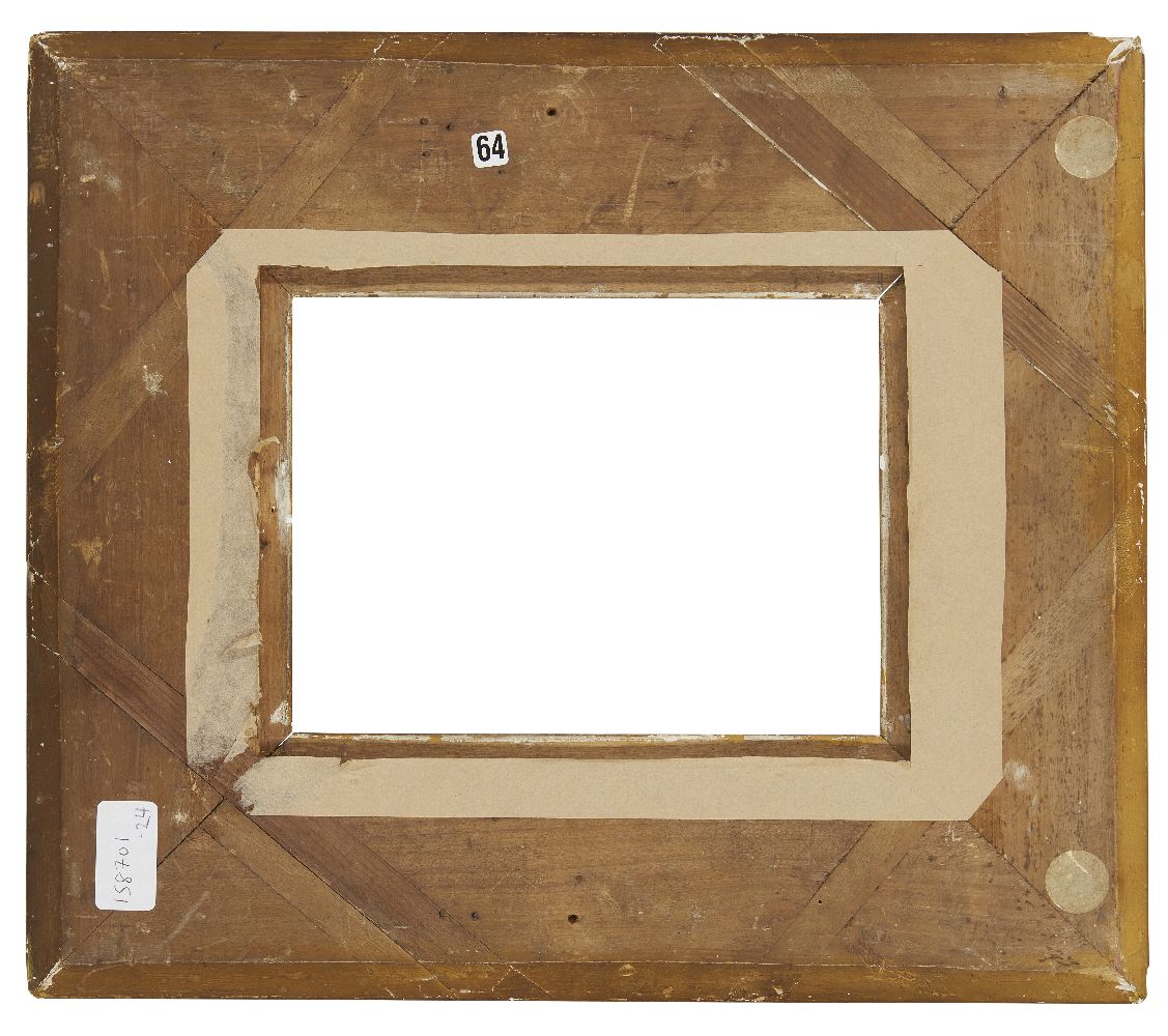 A Gilded Composition Neo-Classical Style Frame, mid-late 19th century, with cavetto sight, stepped - Image 2 of 2