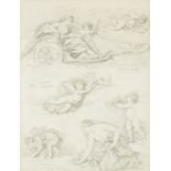 After Jean-Robert Ango, French 1759-1773- Studies of Pietro da Cortona's 'L'Aurora' (Palazzo dei