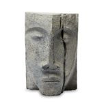 Rudi Neuland, Frontier, 2004, a cast metal bust, inscribed RN 1/5, '04, 23cm high (ARR)Please