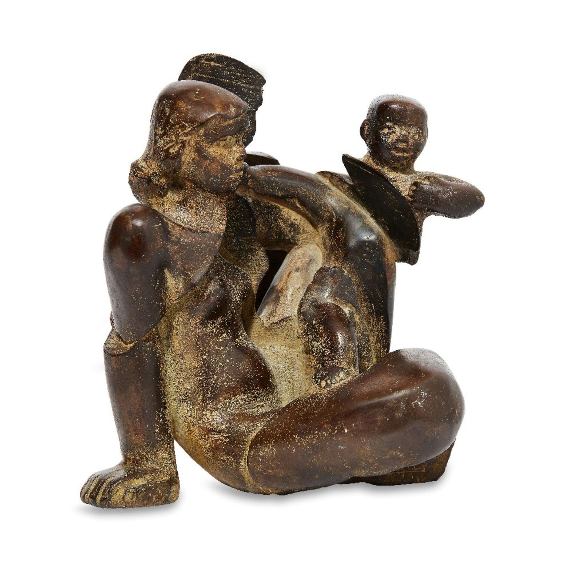 Glynn Williams, British b.1939 - Mother and Child, 1991; bronze, edition of 7, signed with