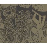 Pablo Picasso, Spanish 1881-1973- Danseurs et Musicien, 1962; linocut in colours on wove, from