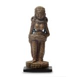 A carved bone figure of a Yakshi, Chandraketugarh style, Sunga, North India, 1st century BC - 1st
