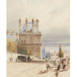 Thomas Shotter Boys, British 1803-1874- Pavillon de Flore, Tuileries, Paris; pencil and