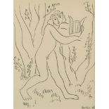 Henri Matisse, French 1869-1954- Orphée,1945; lithograph on wove, frontispiece from Les musiciens