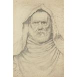 Linore Smart, British, late 19th/early 20th century- Head study of a bearded man; pencil, signed and