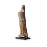 A carved bone figure of two Yakshis, Chandraketugarh style, Sunga, North India, 1st century BC - 1st
