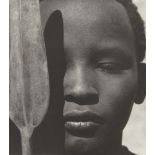 After Herb Ritts, American 1952-2002- Loriki with Spear, from Africa; digital print on satin wove,