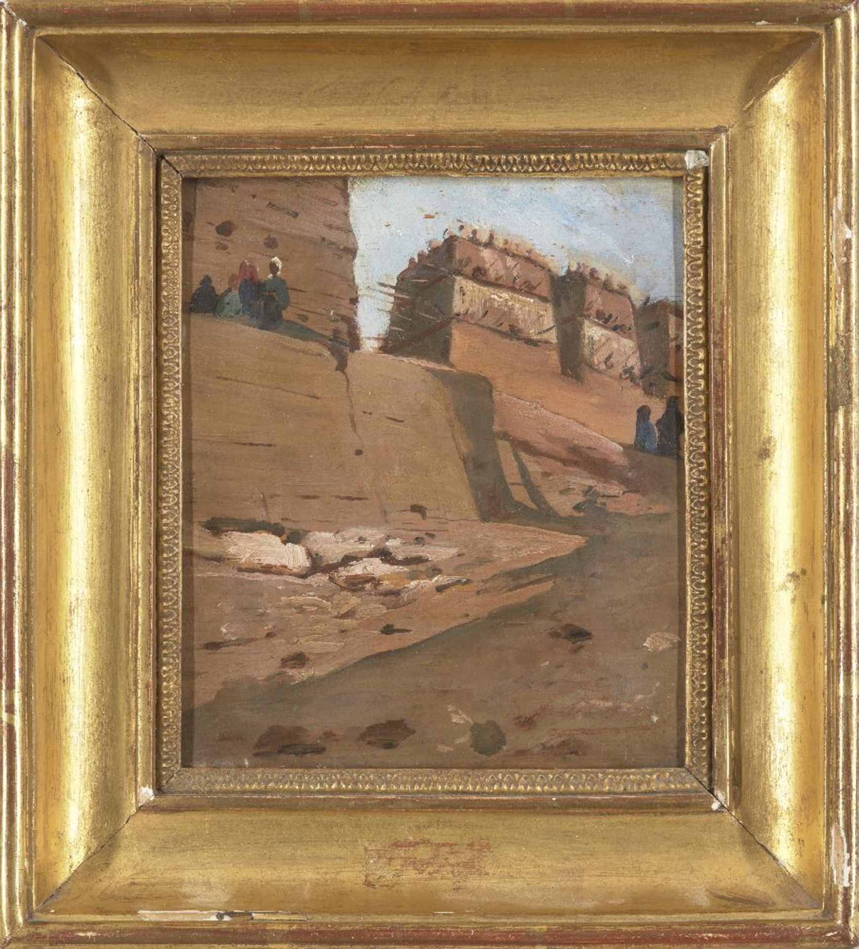 Georges Jules Victor Clairin, French 1843-1919- Abydos, Egypte; oil on panel, signed, inscribed - Bild 2 aus 3