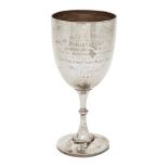 A large George V silver trophy cup, Chester, c.1920, Jones & Crompton, engraved ‘The Hilda Bromley