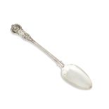 A Scottish William IV silver basting spoon, Glasgow, c.1839, John Murray, the shell and scroll