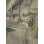 Jean-Marie Calmettes, French 1918-2007- Paris, la Concorde, circa 1953; oil on board, 22x18cm (