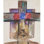 AMENDEMENT this work is oil, pastel crayon, Sir Sidney Nolan OM AC RA, Australian/British