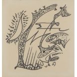 André Masson, French 1896-1987- Couverture d'un programme pour Le Domaine Musical, 1972; Chinese