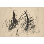 Tony Tuckson, Australian 1921-1973- Untitled, abstract black; Chinese ink, signed and inscribed