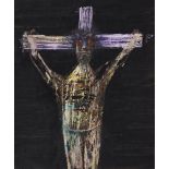 Sir Sidney Nolan OM AC RA, Australian/British 1917-1992- Crucifixion No.97, 1956; mixed media,