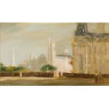 Seymour Remenick, American 1923-1999 - Paris avec le Sacré-Cœur; oil on board, signed lower left,