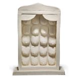 Nancy Fried, American b.1945- Temple Series; white clay sculpture, 36x21x12cm Provenance: Avivson